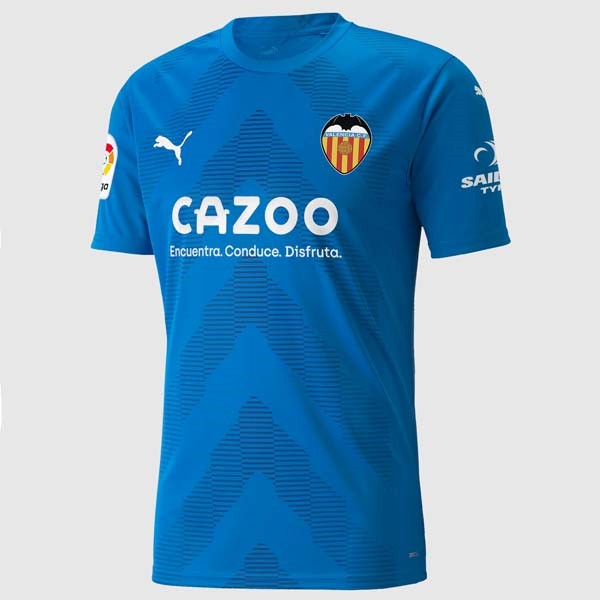 Tailandia Camiseta Valencia Replica Tercera Ropa Portero 2022/23 Azul